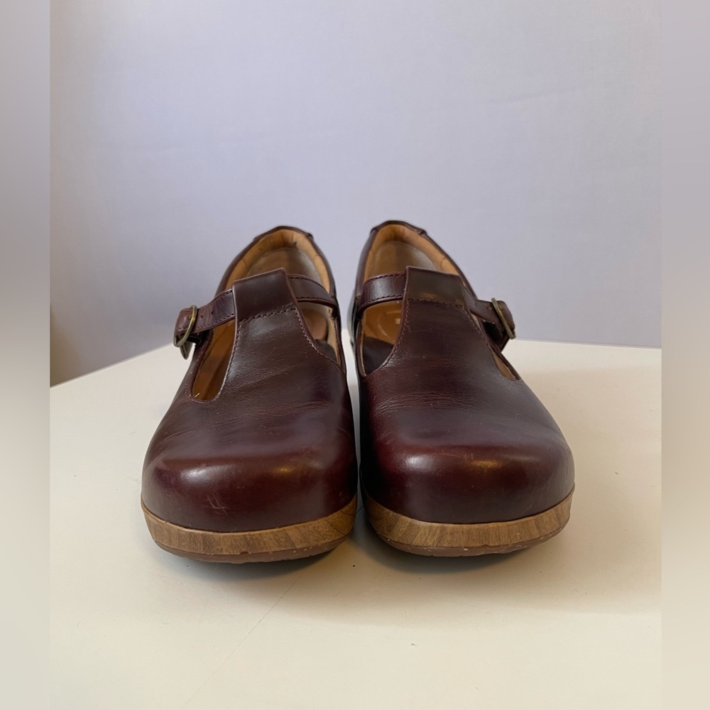 4EurSole 4Ever Mary Jane Mahogany Comfort T Strap Shoe 7M - Picture 4 of 16